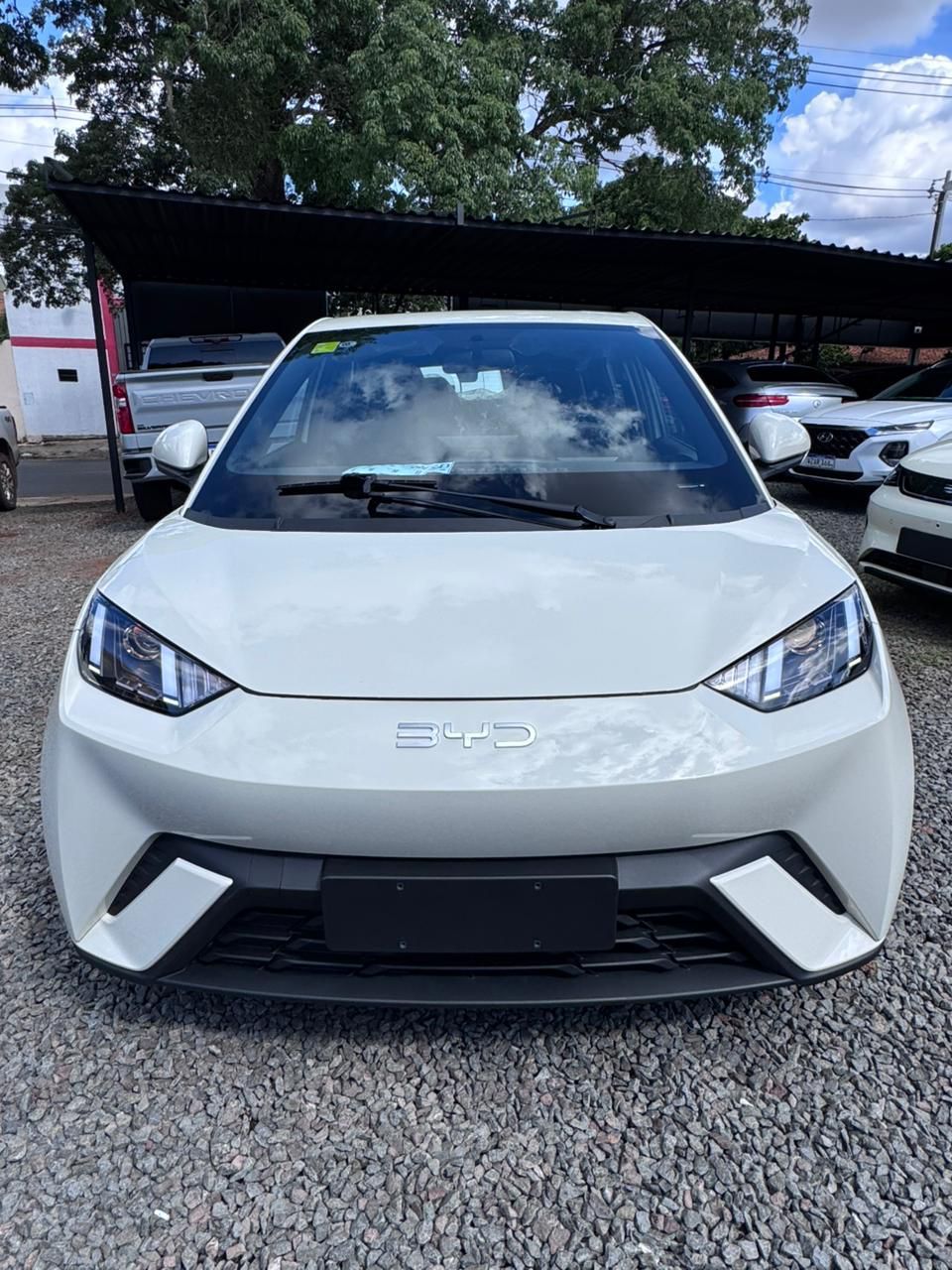 BYD Seagull blanco, vista frontal