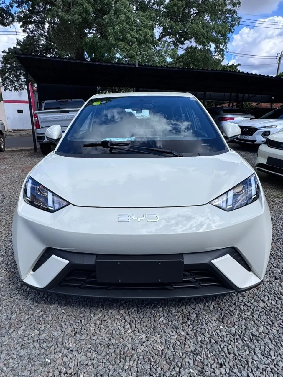 BYD Seagull blanco, vista frontal